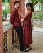 Maroon Glorious Strappy Family Set