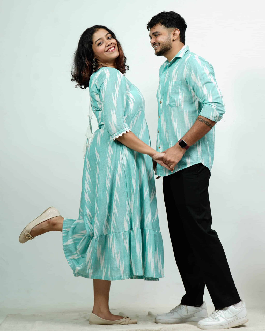 Sea Green Panache Couple Set