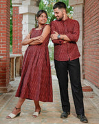 Maroon Glorious Strappy Family Set