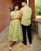 Tangy Lemon Frill Couple Set