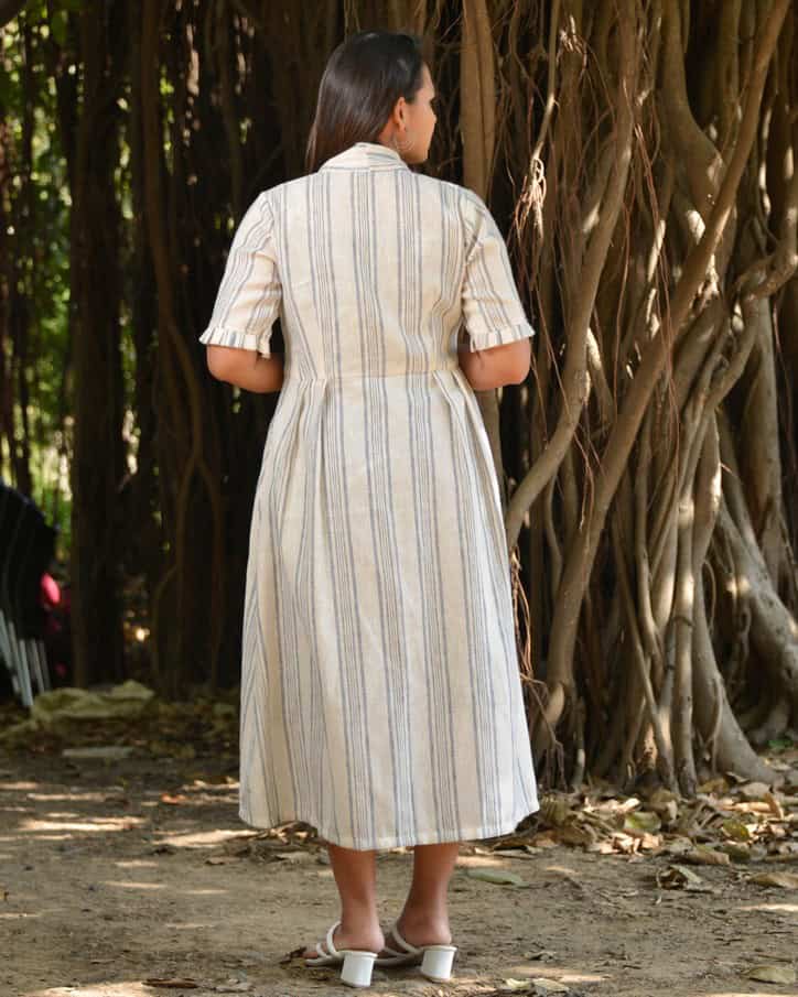 Navy Mirror Dress with Shrug