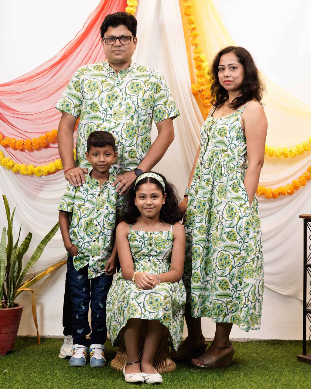 Forest Floral Strappy Family Set