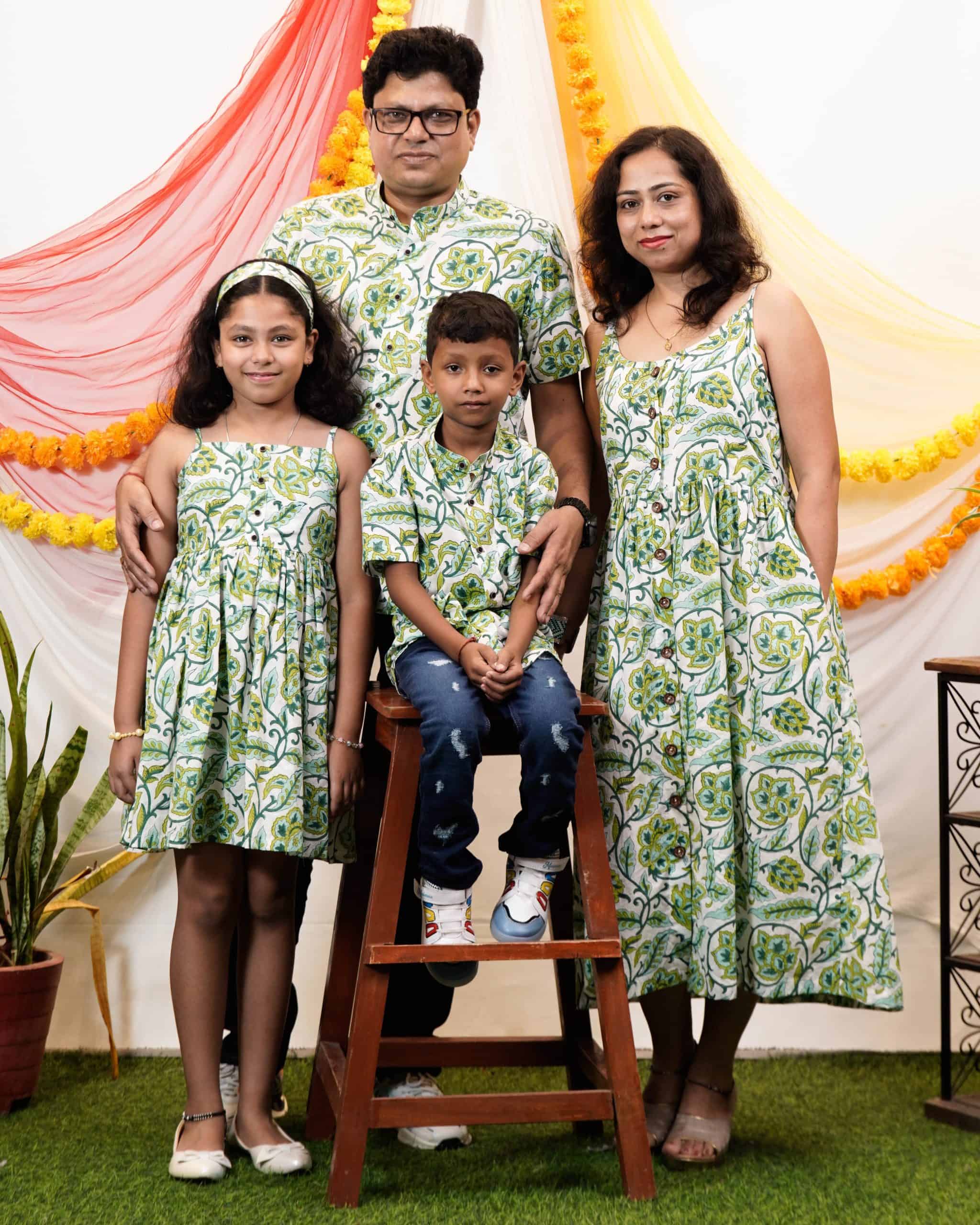 Forest Floral Strappy Family Set