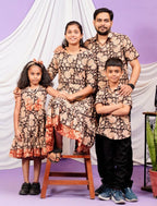 Queen Black Frill Family Set