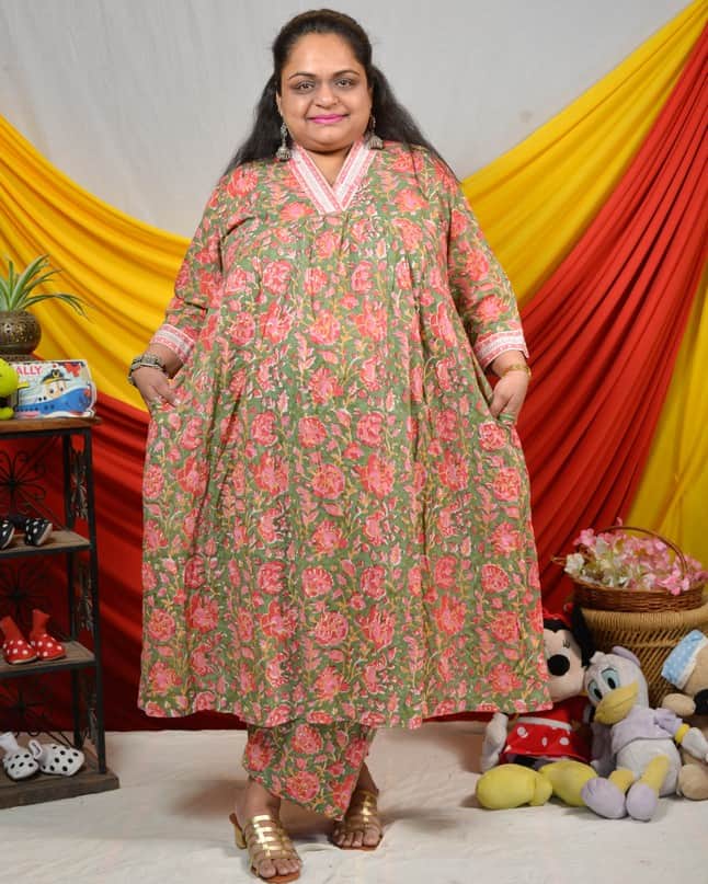 Basil Floral Maternity Co-ord Set