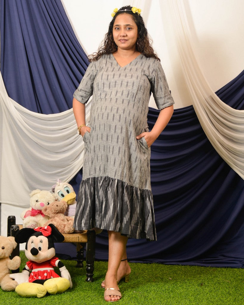 Groovy Grey Nursing Dress