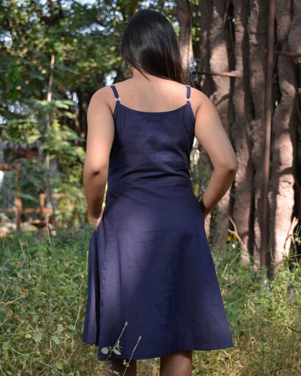 Navy Mirror Maternity Dress with Shrug