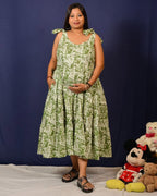 Pista Forest Tie Up Maternity Dress