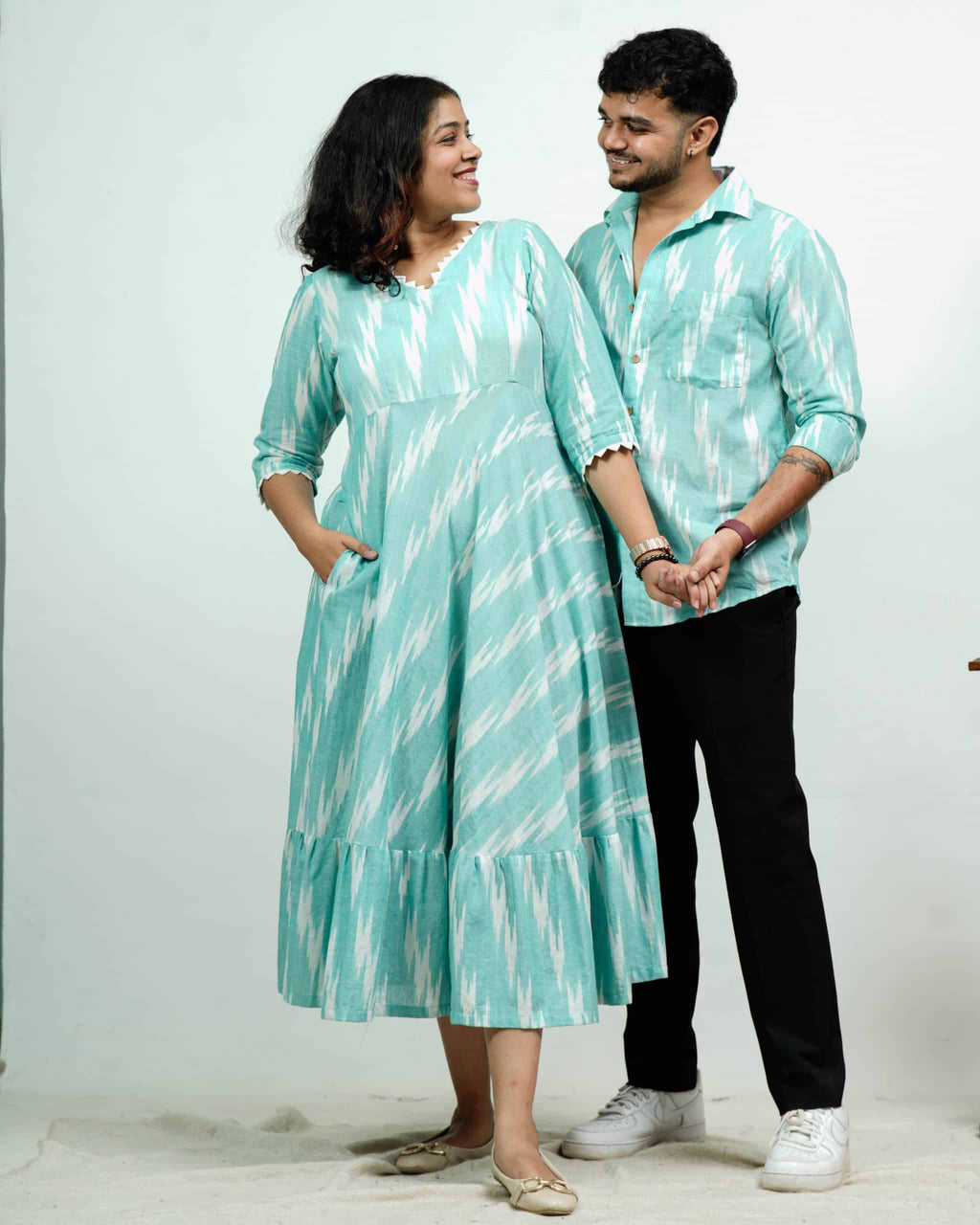 Sea Green Panache Couple Set