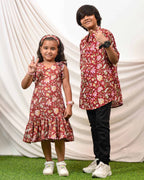 Maroon Lily Frill Family Set