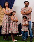 Pink Floral Strappy Family Set