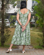 Pista Forest Tie Up Dress