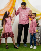 Pink Peacock Father Kid Twining