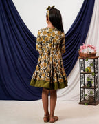Yellow Cannas Kids Dress