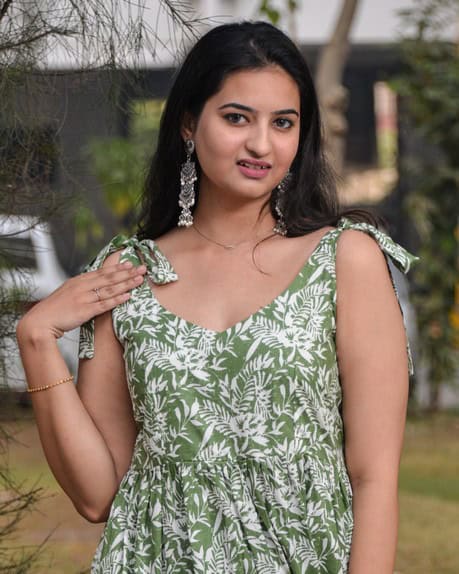 Pista Forest Tie Up Dress