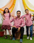 Pink Peacock Father Kid Twining