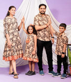 Queen Black Frill Family Set