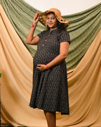 Ocean Black Glorious Maternity Dress