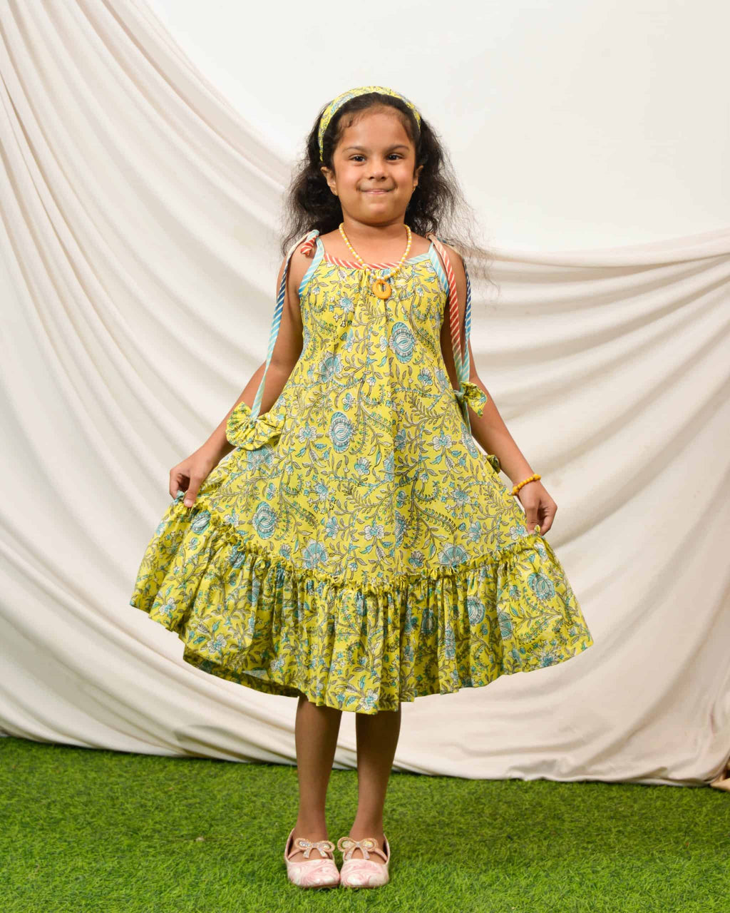 Tangy Lemon Frill Mom Kid Twinning