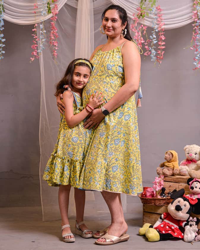 Lemon Kiara Nursing Dress