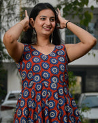 Red Pinwheel Skater Dress
