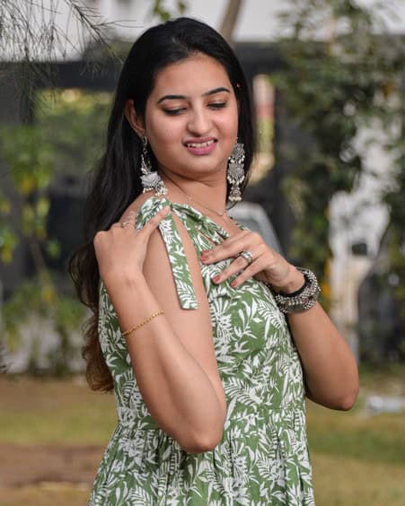 Pista Forest Tie Up Dress