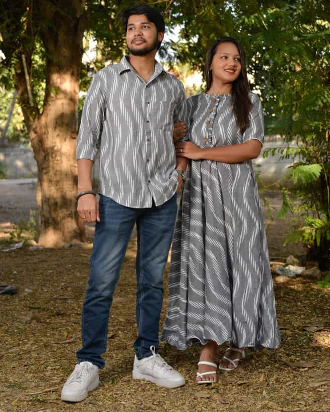 Greywood Anarkali Dress Family Set Secondary image