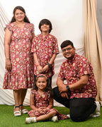 Maroon Lily Frill Family Set