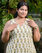 Green Mango Long Frill Dress
