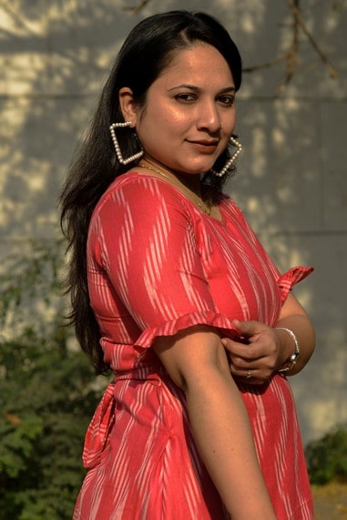 Flamingo Pink Senorita Ikat Nursing Dress