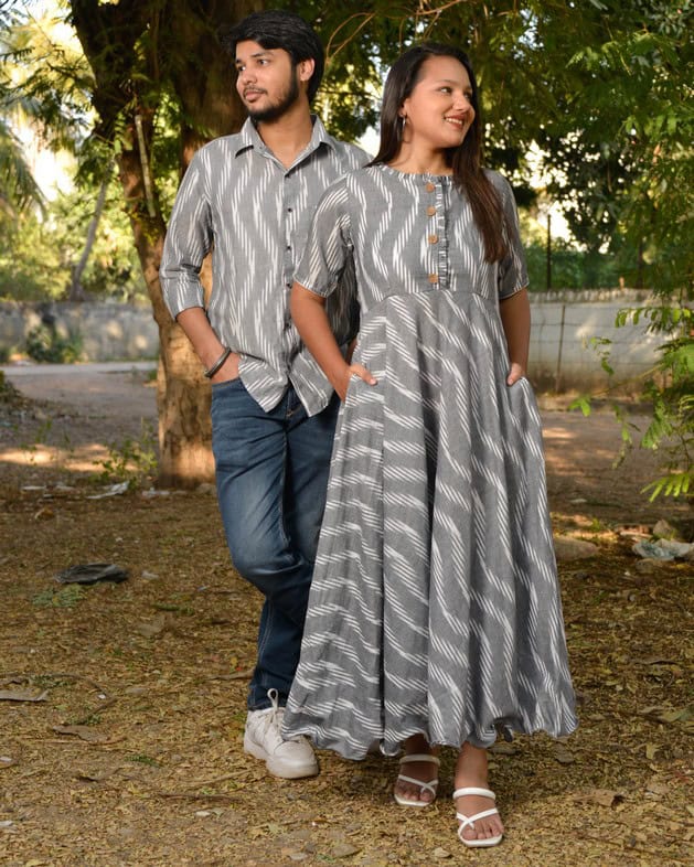 Greywood Anarkali Dress Family Set