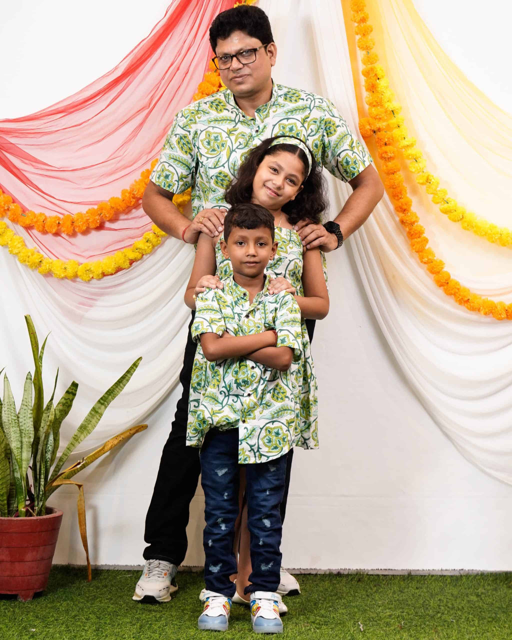 Forest Floral Father Kid Twining
