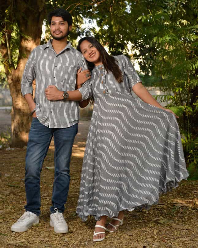 Greywood Anarkali Dress Family Set