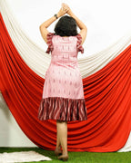 Pink Peacock Frill Dress