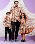 Queen Black Frill Father Kid Twining