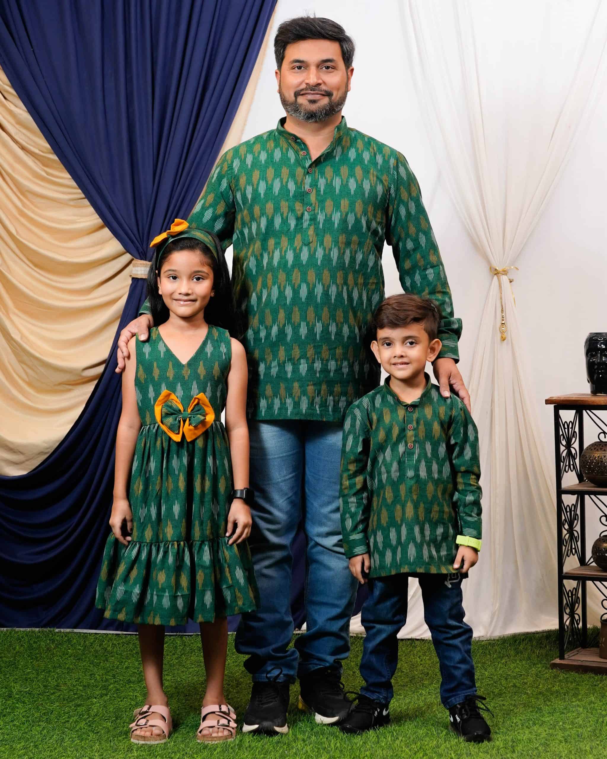 Pickle and Pine Frill Father Kid Twining Main image