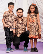 Queen Black Frill Father Kid Twining