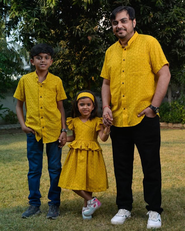 Sunbeam Yellow Father Kid Twining Main image