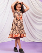 Queen Black Frill Kids Dress