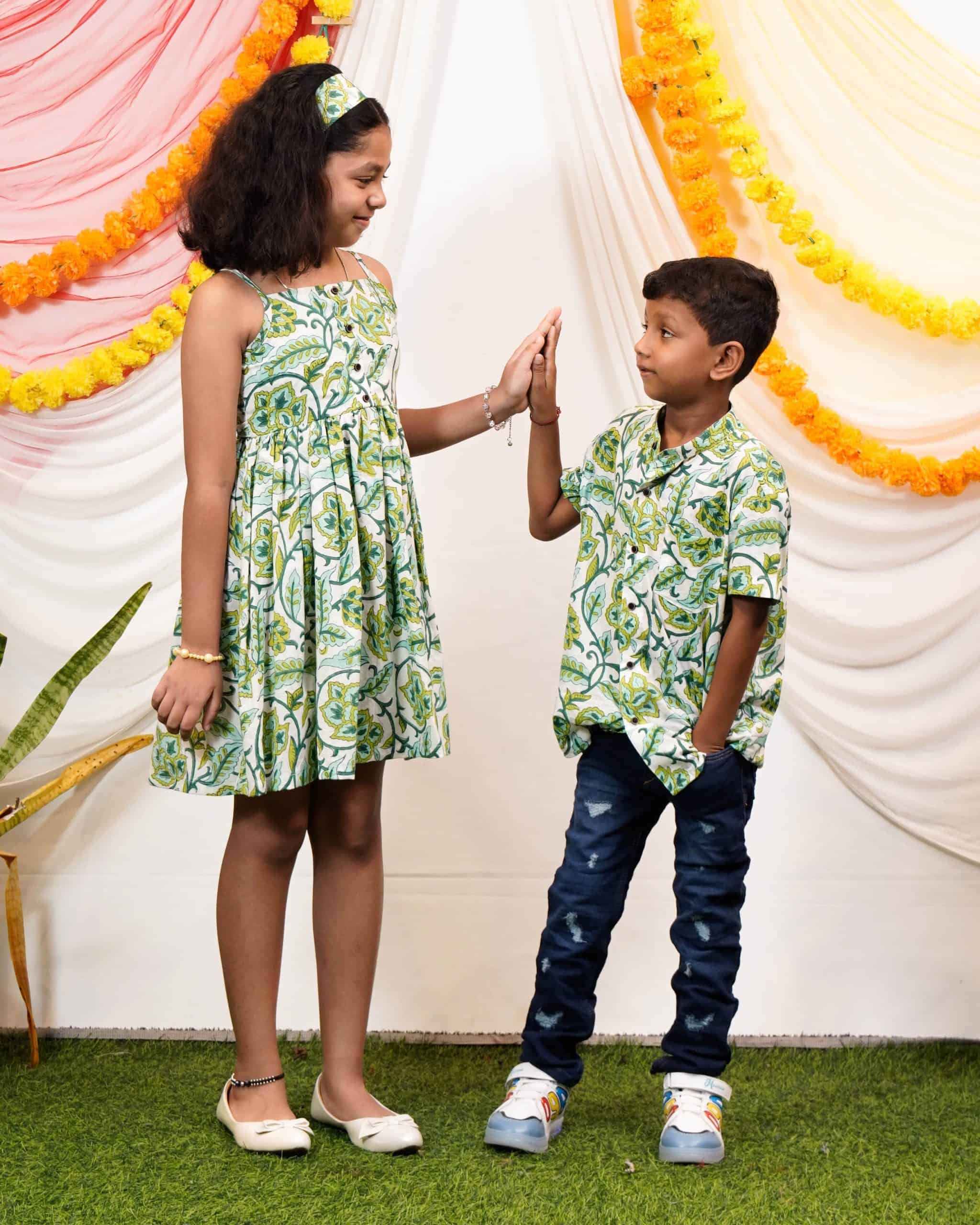 Forest Floral Father Kid Twining