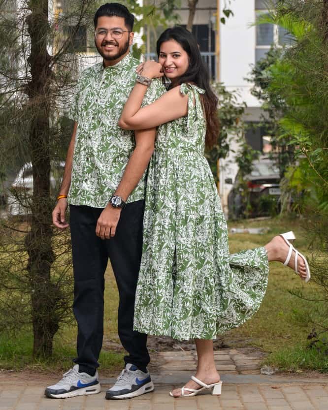 Pista Forest Tie Up Couple Set