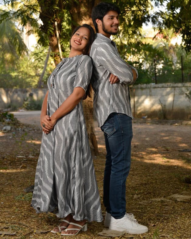 Greywood Anarkali Dress Family Set