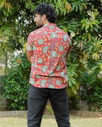 Leafing Red Floral Shirt