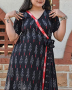 Black Ikat Trench Couple