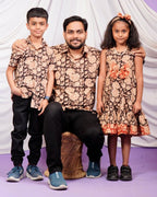 Queen Black Frill Father Kid Twining