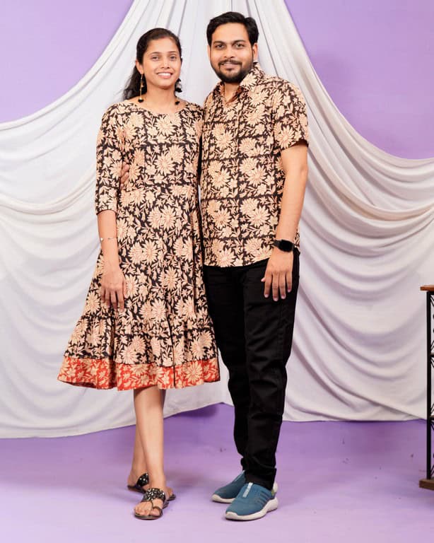 Queen Black Frill Family Set