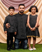 Black Kantha Father Kid Twining