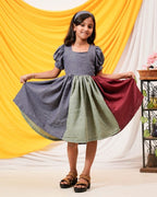 Electric Grey Kids Dress