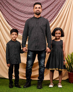 Black Kantha Father Kid Twining