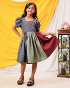 Electric Grey Kids Dress